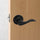 Door Handle Set Lever Passage Function Black