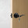 Door Handle Set Lever Key Lock Function Black