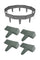 Garden Edging Border 10m 40 Pack Stone-Look PP Plastic Stakes