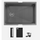 760mm Gunmetal Single Bowl Workstation Kitchen Sink Dual Mount