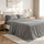 Queen 4 Piece Microfiber Sheet Set Deep Pocket Light Grey