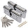 Euro Cylinder Lock Pair 35/35 Keyed Alike Anti Snap with 6 Keys