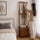 42x165cm Wooden Hall Stand with Drawer – Modern Minimalist Floor Coat Rack in Dark Wood