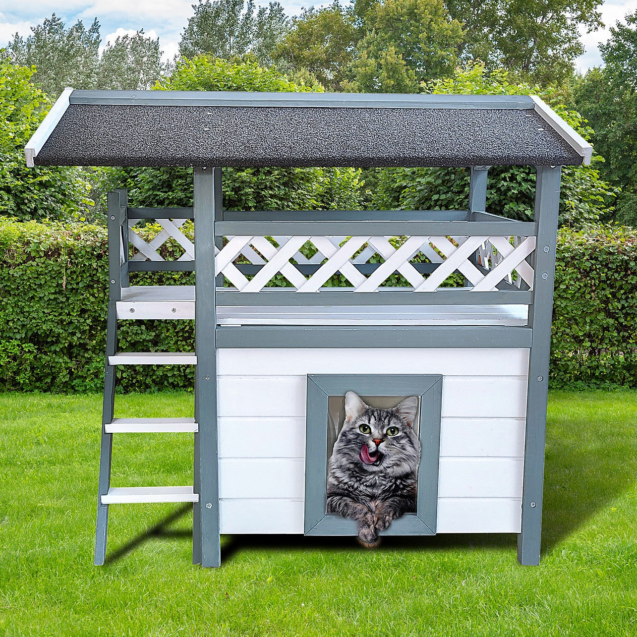 Outdoor cat house outlet weatherproof