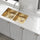 Gold Finish Stainless Steel Kitchen Sink 775x450mm | 16 Gauge 1.5mm