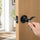 Door Handle Set Lever – Key Lock Function with Wave-style Black Design and Functional Style