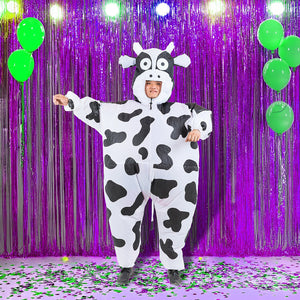 Cow Fancy Dress Inflatable Suit -Fan Operated Costume