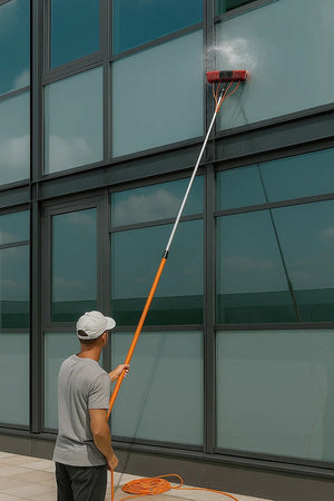 7m Water Fed Pole Cleaning Kit – Solar Panel & Window Cleaner System with Brush