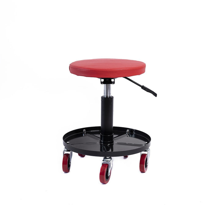 Rolling Shop Stool Mechanics Garage Stool Adjustable Work Seat Creeper