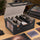 Trading Card Storage Box 4 Row Deck Case Organiser Magnetic Leather