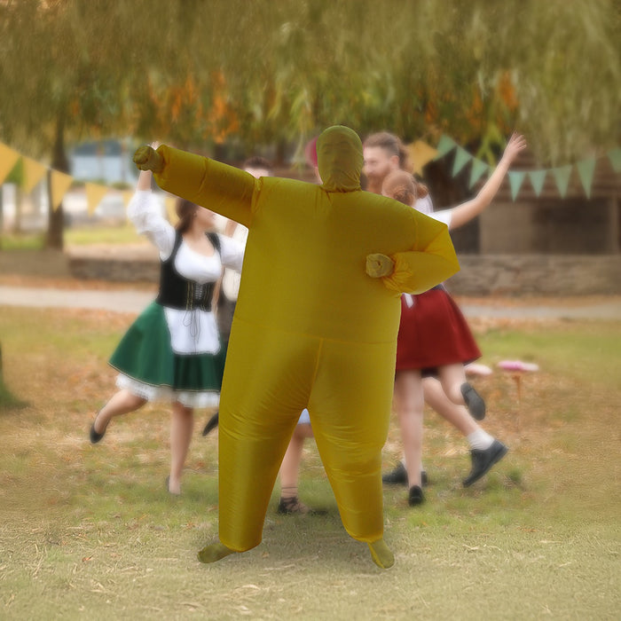 Inflatable Plain Yellow Fancy Dress Costume