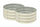 Raised Garden Bed 2pc 60cm Round | Galvanised Steel Beige