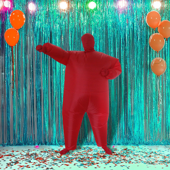 Inflatable Plain Red Fancy Dress Costume