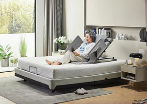 Electric Adjustable Bed Backrest – Power-Lift Support with Remote for Relaxed Sitting & Comfort