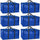 88L Heavy Duty Moving Storage Bags 6 Pack Reinforced Carry Bags with Handles, Straps & Zip for Clothes, Bedding & Moving