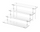 4 Tier Acrylic Display Riser Stand Clear Perfume Organiser Shelf for Cupcakes, Figures, Collectibles & Retail Displays