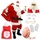 Adult Santa Costume Professional Suit Large with Complete Accessories Set