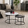 Marble Nesting Coffee Table – Set of 2 Round Modern Tables