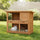 Large Rabbit Hutch 2 Storey Guinea Pig Chicken Coop
