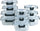 24 Piece Glass Food Storage Containers with Airtight Leakproof Lids Meal Prep Kitchen Storage Set