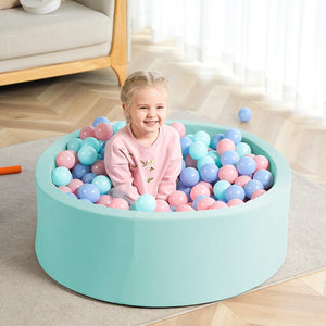 Round Ball Pit Playpen Enclosure Blue 