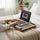 Portable Lap Desk with Mouse Pad & Cushion – Oak Finish Laptop Table