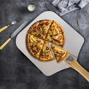 Metal Pizza Peel with Foldable Wood Handle
