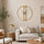 Gold Clover Metal Wall Clock