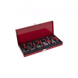 131pc Helicoil-Type Thread Repair Kit – Metric Insert Tool Set for Fixing Damaged Threads