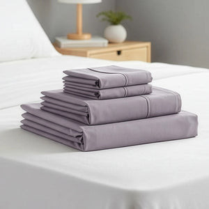 Queen Bed Sheet Set – 1800 Series Microfiber, Deep Pocket, Soft & Breathable, Grey