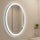 60x80cm Oval LED Mirror – Anti-Fog Illuminated Wall Mirror for Bathroom or Living Room