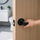 Door Handle Set Lever – Privacy Function with Wave-style Black Design and Functional Style