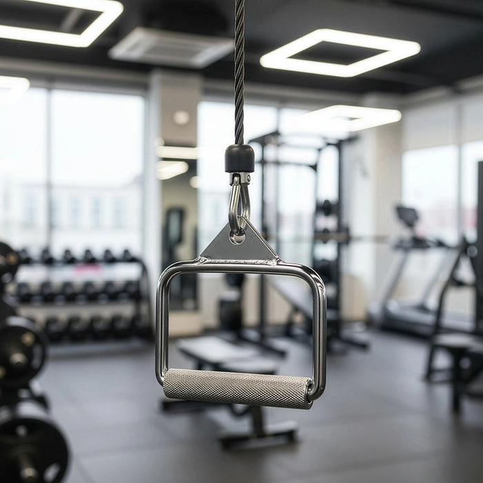 Single Stirrup Handle Cable Attachment – Gym Pulley Grip for Strength Training