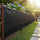 15m x 2m Fence Windscreen Privacy Shade Cover – Black Fabric Mesh for Garden, Patio & Outdoor Areas