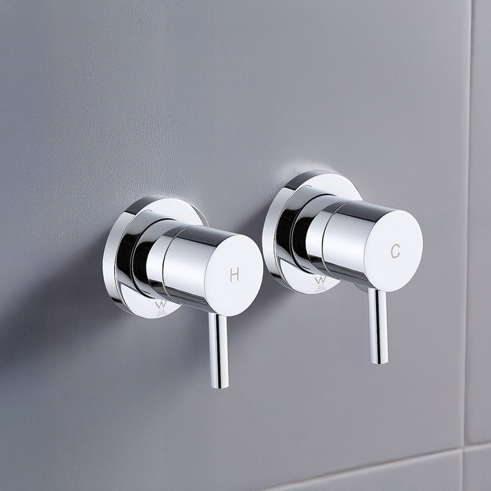 Bathroom Shower Bath Hot and Cold Mixer WATERMARK Certified - Chrome