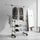 Heavy Duty Commercial Garment Rack Double Bar Rolling Collapsible Clothing Shelf