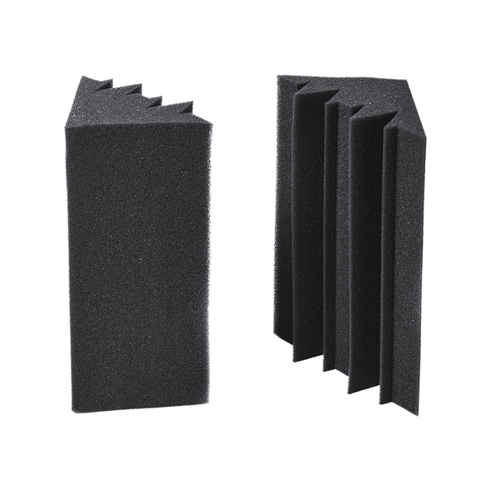 2x Studio Acoustic Foam Corner Bass Trap Sound Absorption Treatment Proofing