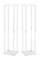 2 Pack 80cm Acrylic Flower Stand Wedding Display Centrepiece