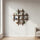 90x90cm Solid Wood Wall Mounted Display Shelf in Antique Style for Home Décor