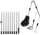 4M Telescopic Gutter Cleaning Tool Kit with Brush, Rake & Pole