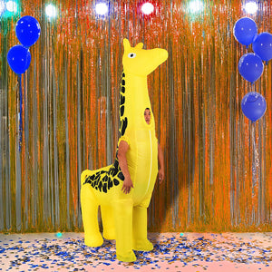 Giraffe Fancy Dress Inflatable Suit -Fan Operated Costume