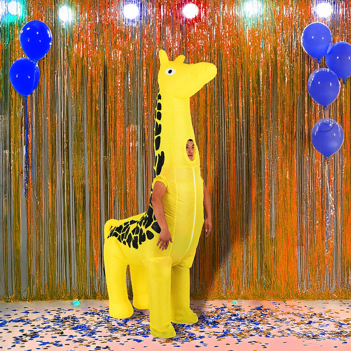 Giraffe Fancy Dress Inflatable Suit -Fan Operated Costume