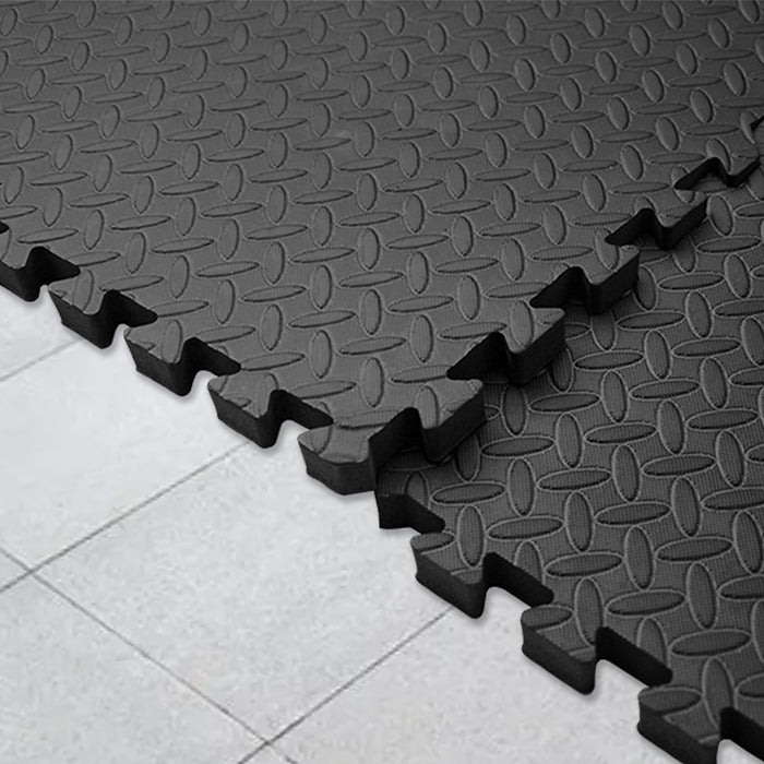 12 Tiles EVA Rubber Foam Gym Mat 60cm x 60cm 2.5cm Fitness Flooring