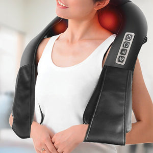 Shiatsu Neck & Back Massager with Heat Deep Kneading Massage Pillow for Shoulder