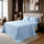 Queen 4 Piece Microfiber Sheet Set Deep Pocket Light Blue