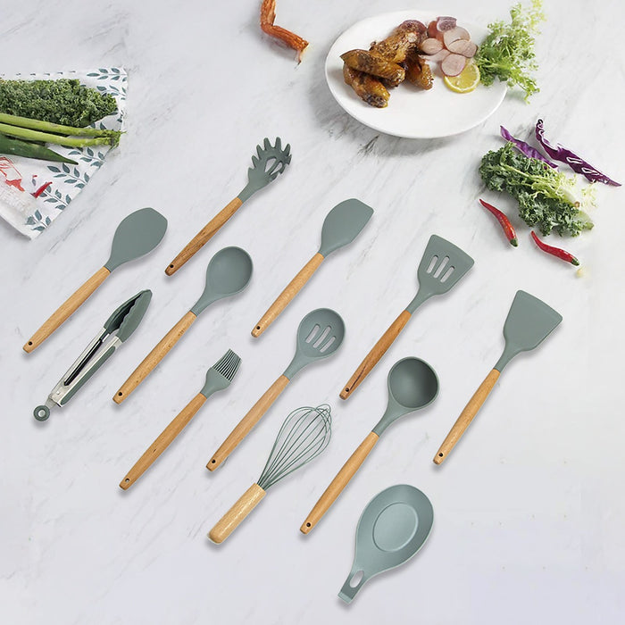 13x Kitchen Utensils for Cooking Baking Silicone Set