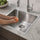 510x450mm Handmade 1.5mm Stainless Steel Sink – Undermount/Topmount with Waste & Stainless Steel with brushed finish Look