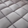Extra Thick Single Mattress Topper 10cm Hollow Fibre – Grey