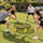 Mini Volleyball Set with Round Net, Balls and Carry Bag