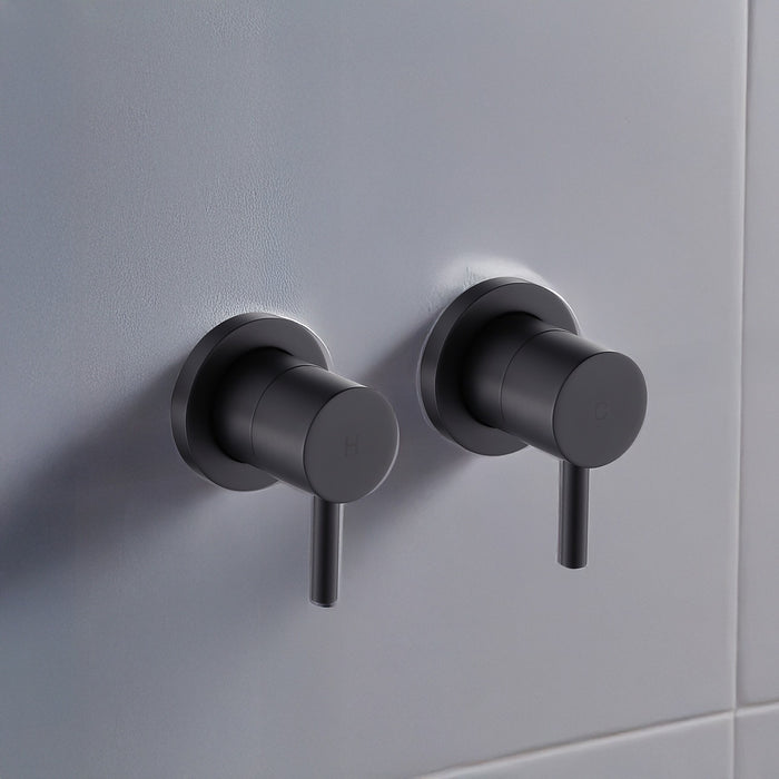 Bathroom Shower Bath Hot and Cold Mixer WATERMARK Certified - Black